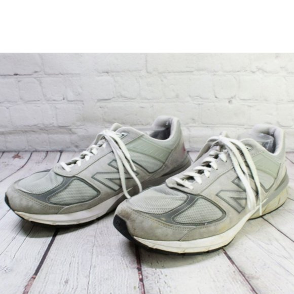 New Balance 990v5 Gray Suede Lace Up Athletic Sneakers Shoes Size 14 EE - Picture 2 of 9